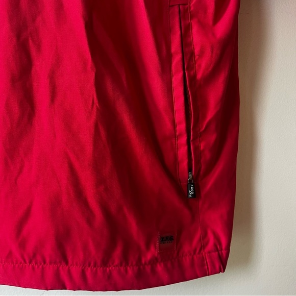 IZOD Golf Windbreaker Jacket Red Quarter Zip Pullover Men’s Size S Mesh Lined - Picture 5 of 9